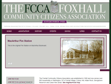 Tablet Screenshot of foxhall.org